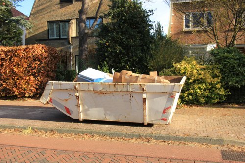 Landlord reviewing cleared flat in Norbiton for new tenants
